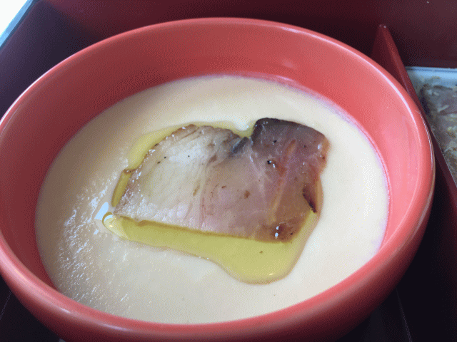 イタリアン松花堂ランチの豆乳の茶わん蒸し