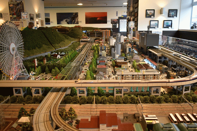 ジオパルのジオラマ