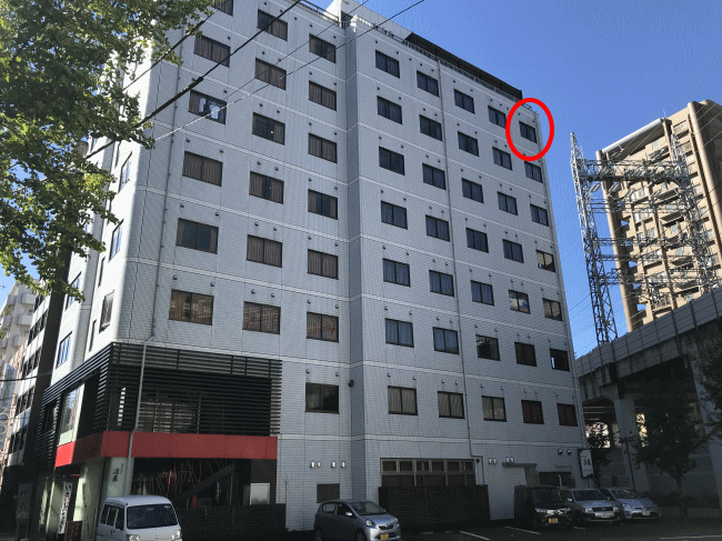 ホテルニューガイア薬院の外観