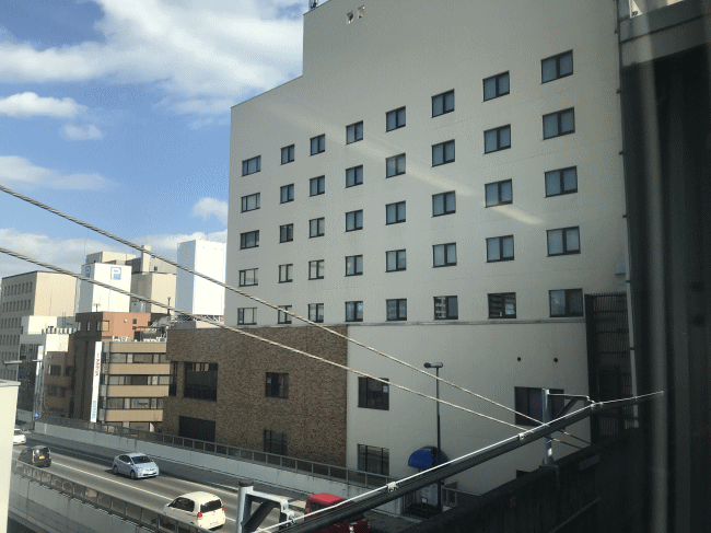 ホテルメトロポリタン盛岡のトレインビューの客室