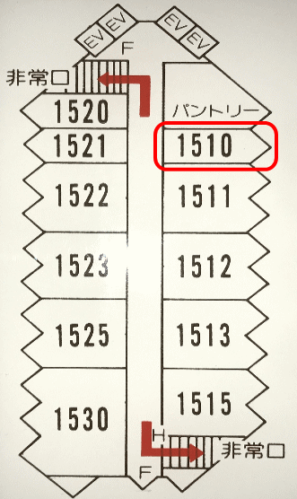 サンハトヤの客室配置図