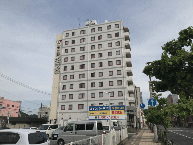 ホテルウィングインターナショナル下関の外観
