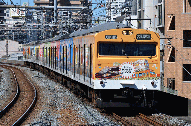 103系ラッピング電車