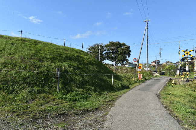 川原踏切の撮影地の様子