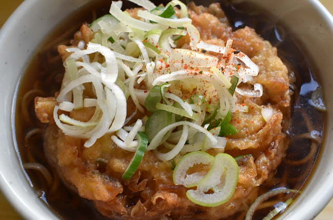 特上かき揚げそば