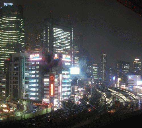 第一ホテルアネックスからの夜景(新橋駅方向)