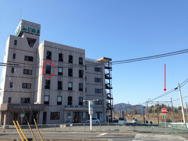 ビジネスホテルふじぬまの外観写真