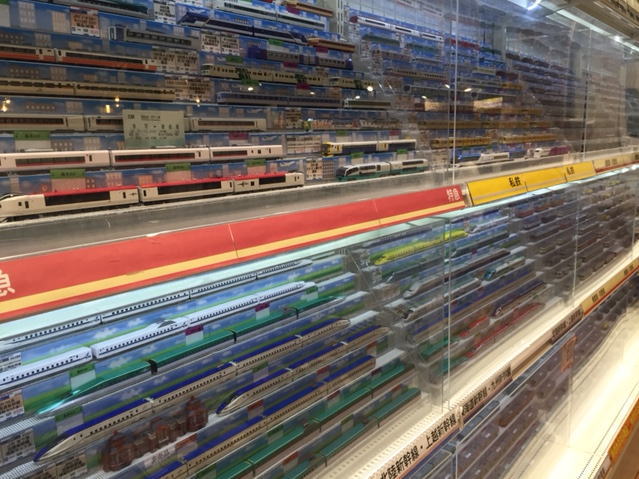 鉄道カフェスティームロコモティブ」に隣接したNゲージの数々