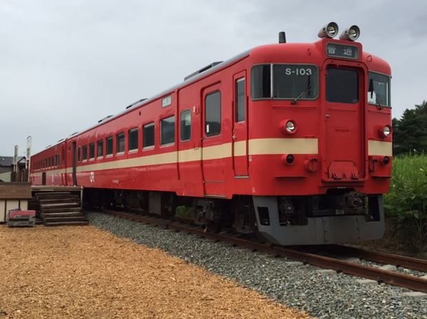大地のテラス（岩見沢）に静態保存された711系電車