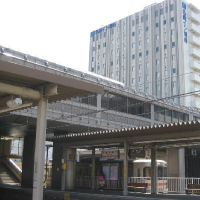 名鉄イン刈谷の外観（JR刈谷駅からの眺め）