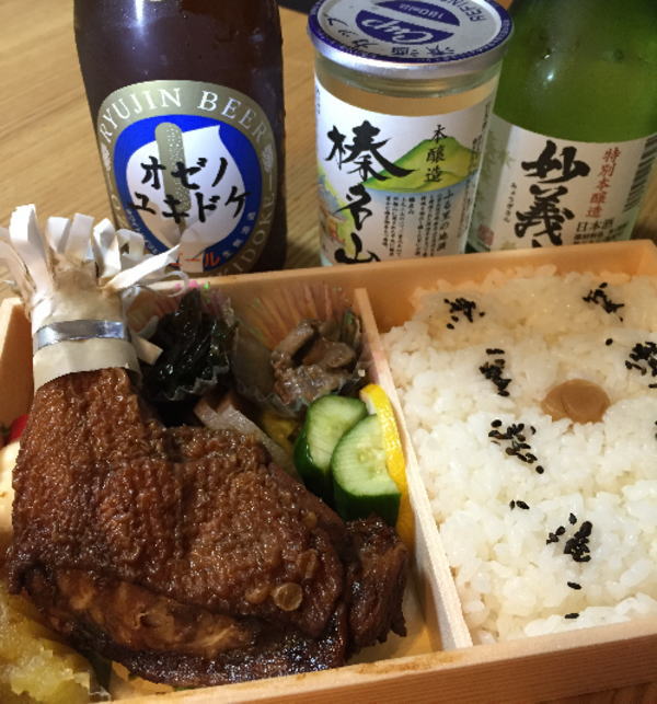 峠の鳥もも弁当と上州の地酒・地ビール