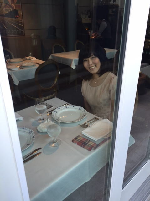 アタゴールの「プラットホーム」から見た「駅」の景色