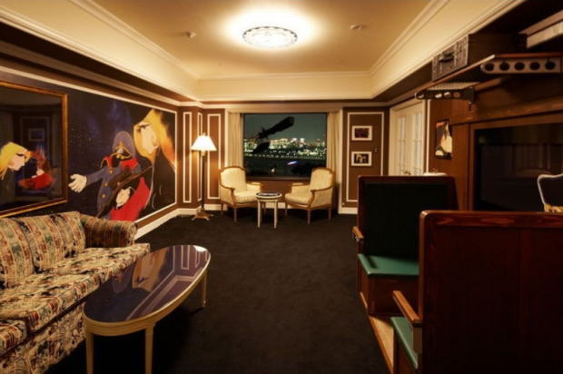 ホテルグランパシフィックLe Daibaの銀河鉄道999ルームのボックス席