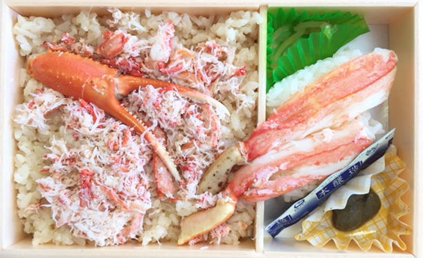 かにづくし弁当の中身