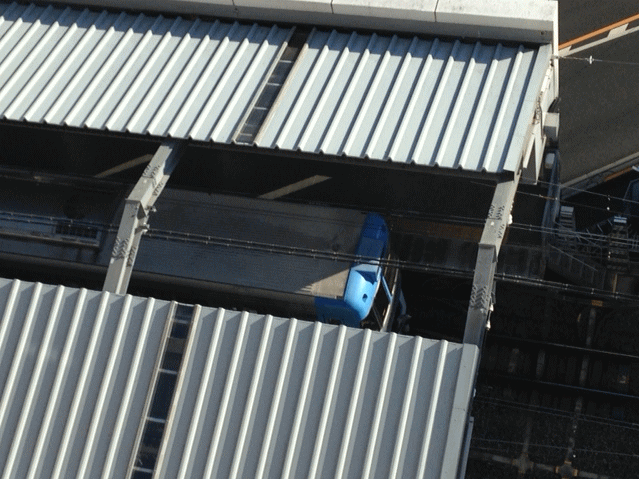 吉祥寺東急REIホテル（旧吉祥寺東急イン）からのトレインビュー