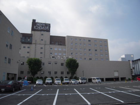 一畑電車沿いから見た、ホテル一畑