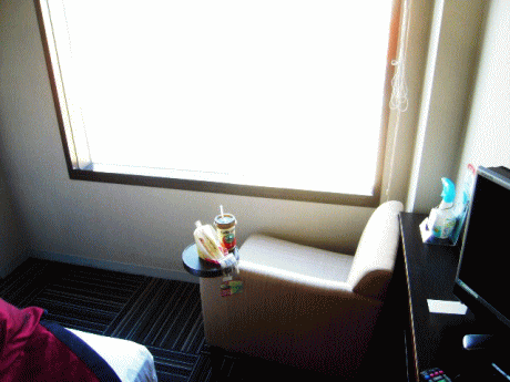 客室の窓の様子