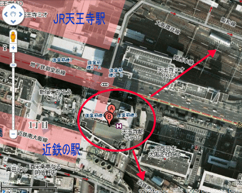 天王寺都ホテルからの眺望