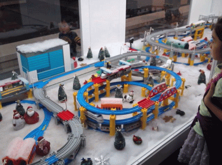 プラレールの様子