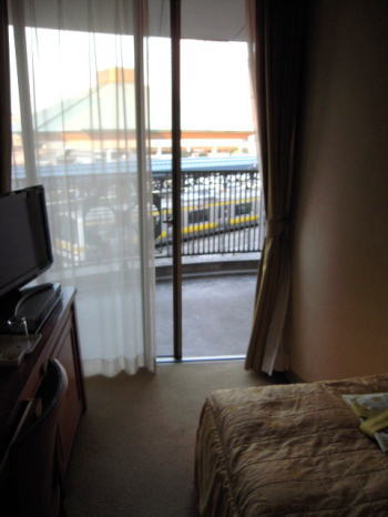 ホテルベルグランデ両国にはベランダが付いている