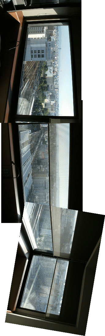 角部屋からの鉄道の見え方