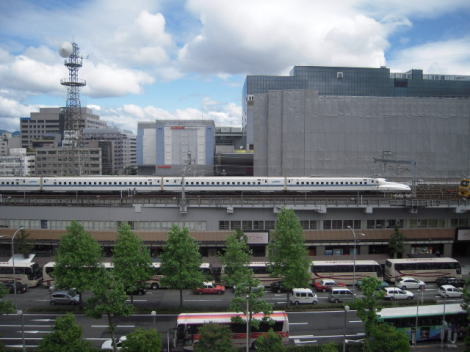 都ホテル京都八条からのトレインビュー