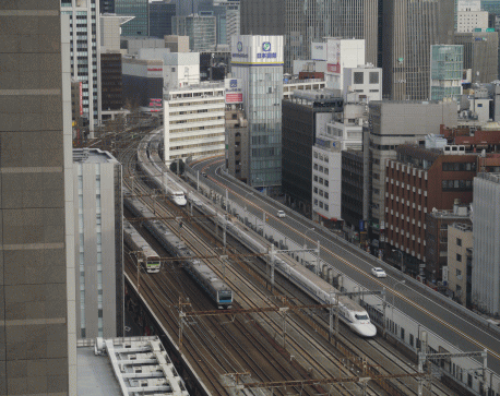 第一ホテル東京からのトレインビュー