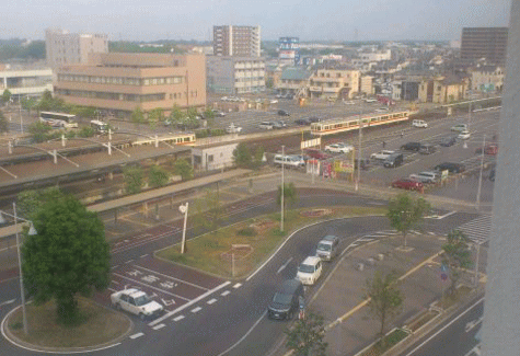 関東鉄道の古い塗装の車両