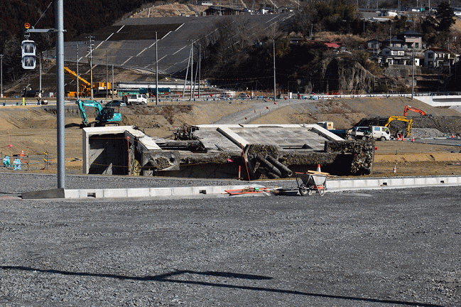 津波被害で流された女川交番