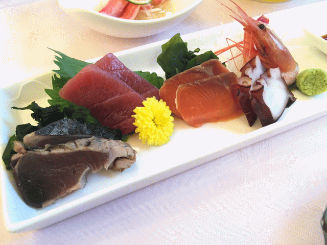 潮来ホテルの刺身