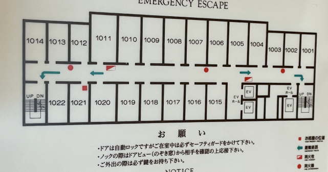 ホテル日航ノースランド帯広の客室配置図