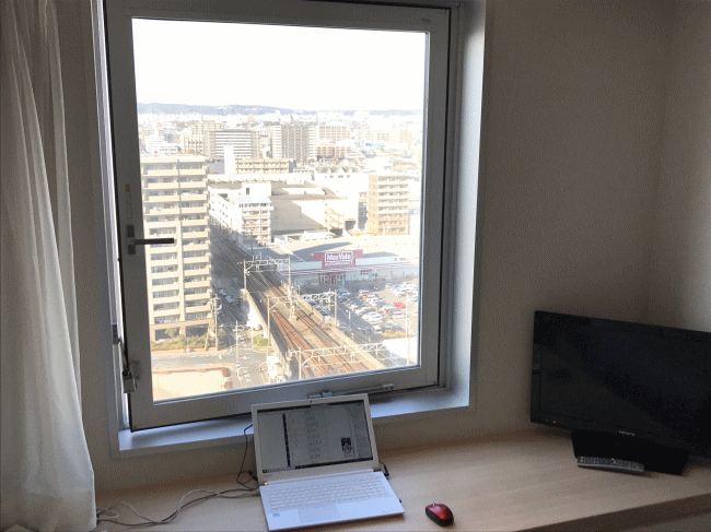 JR九州ホテル宮崎の窓