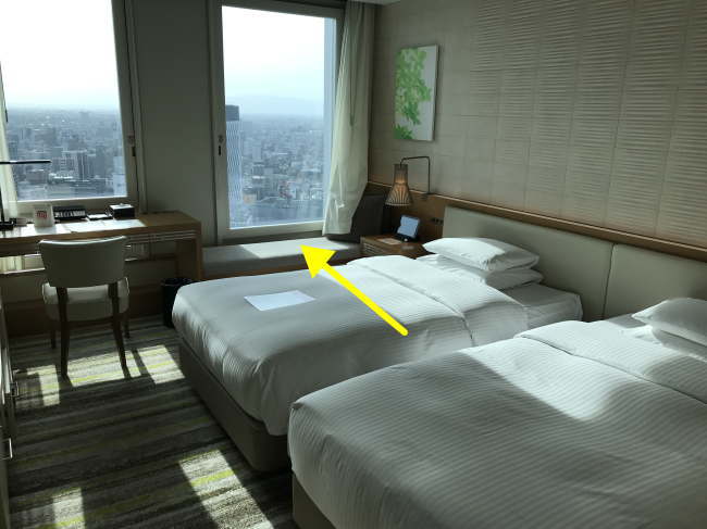 名古屋JRゲートタワーホテルのツインルームの客室