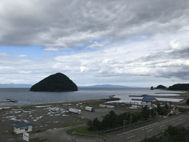 南部屋・海扇閣から見た陸奥湾