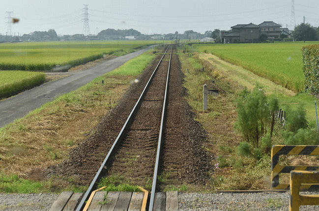 常総線の車窓