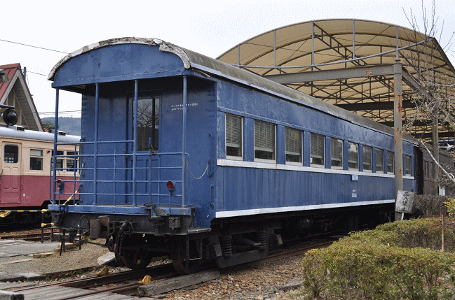 片上鉄道のブルートレインホハフ2004