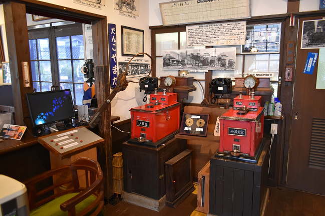 国鉄宮津線丹後山田駅（現与謝野駅）にあった通票閉塞機