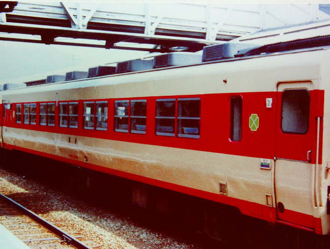 急行「丹後」のグリーン車キロ28