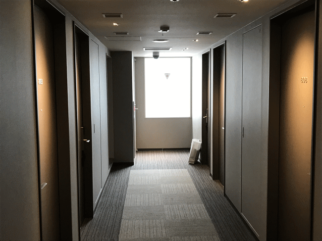 京急EXイン京急川崎駅前の廊下