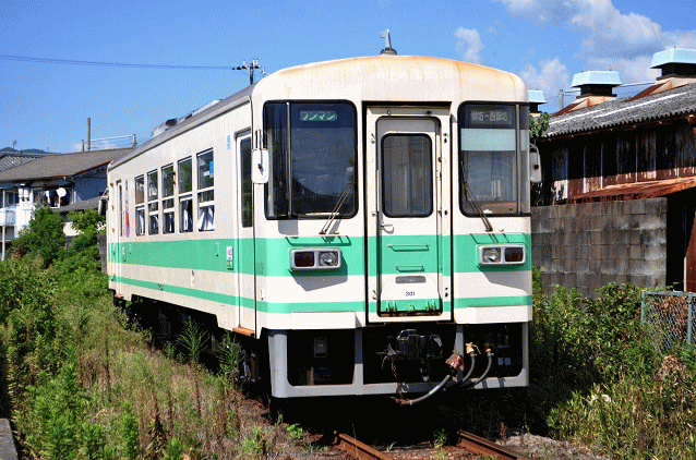 学門駅にて紀州鉄道のＫＲ３０１を撮影