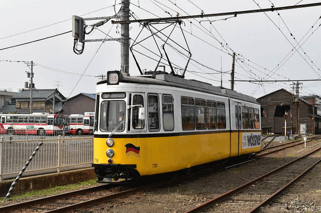 北府駅の留置線のレトラム