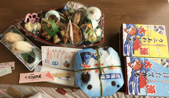 三陸鉄道のこたつ列車のお弁当など