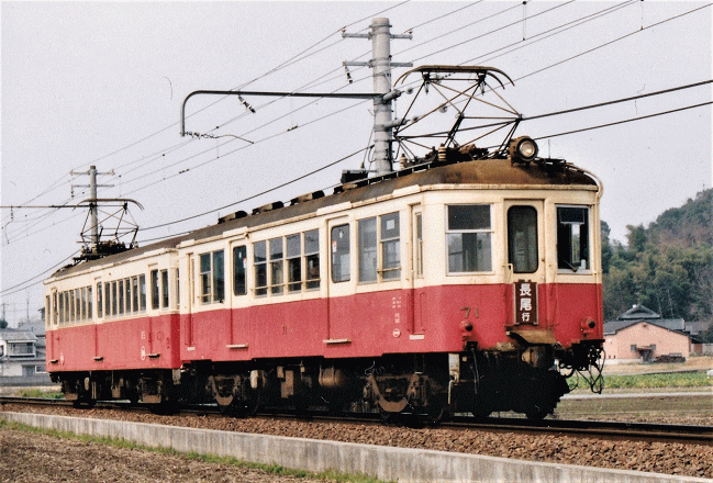 長尾線井戸~白山を行く旧東濃鉄道の70形