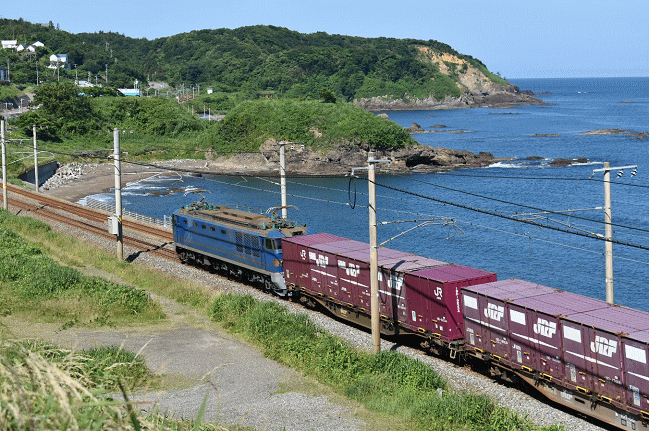 ＥＦ５１０の５００番台牽引の貨物列車