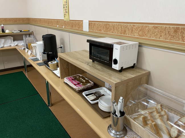 ライフイン勝田駅西の朝食バイキング