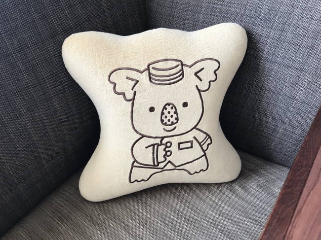 ロッテシティホテル錦糸町のロッテコアラのマーチのクッション