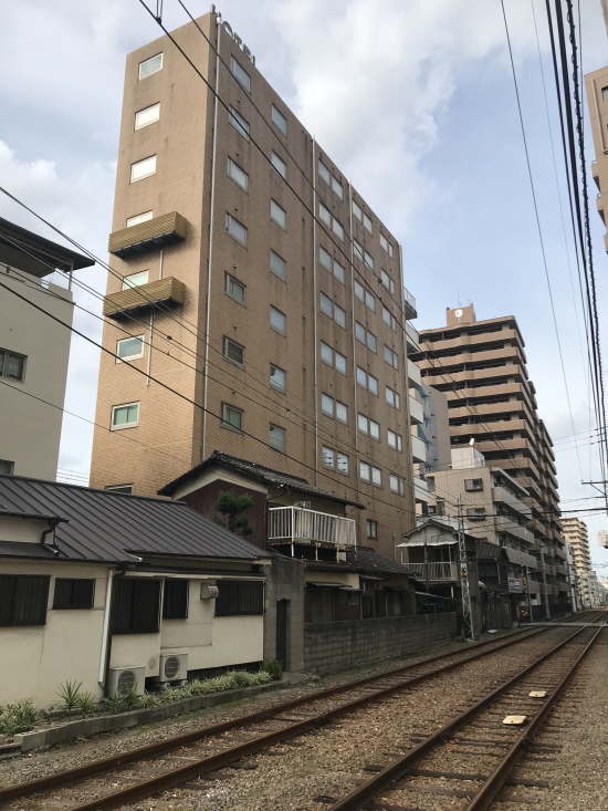 松山シティホテルの立地