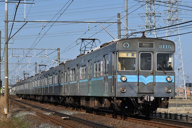 名古屋市営地下鉄3000形3116編成