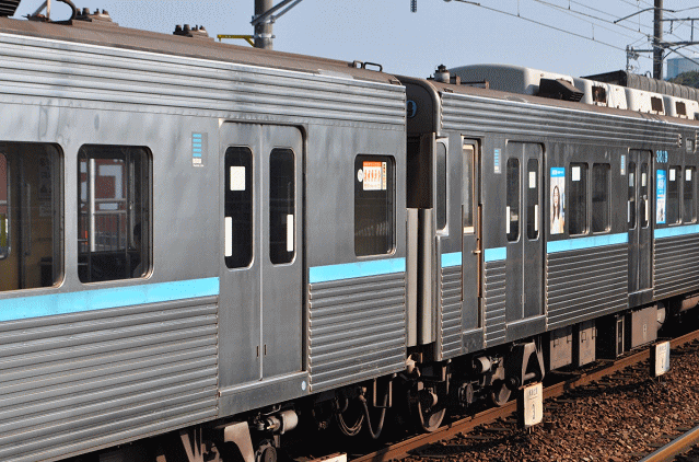 中間車化された3000形車両