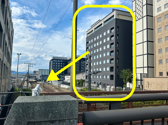 鉄道が見えるホテルメルキュール飛騨高山